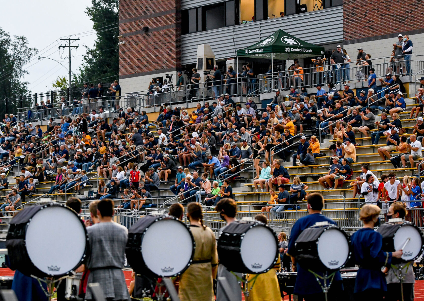 Fans pack Ray Hentges Football Stadium on Friday in Jefferson City